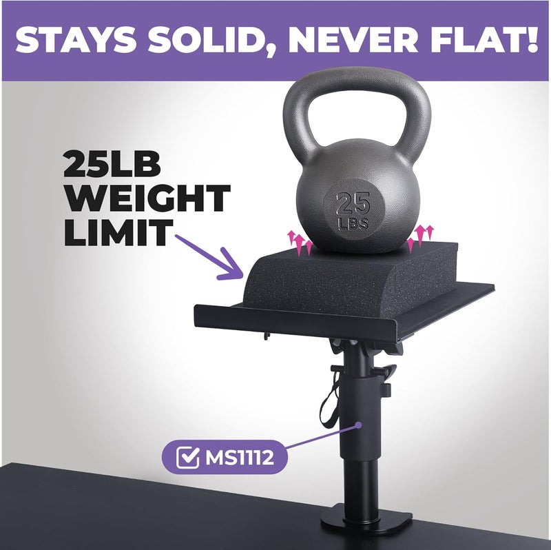 Liquid Stands Studio Monitor Sound Isolation Pads for Speakers 3"-4.5" High-Density Speaker Foam Pads That Prevents Vibrations Angled Speaker Riser - Acoustic Speaker Isolation Pad for Floor, Desktop - Image 3